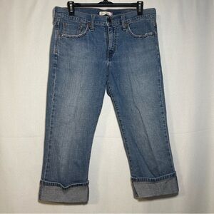 Levi's 515 Blue Denim Capris